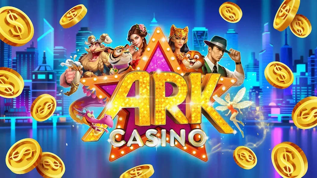 Скачать ARK Casino - Vegas Slots Game [MOD: безлимитные фишки и джекпоты] на телефон — скриншот 1