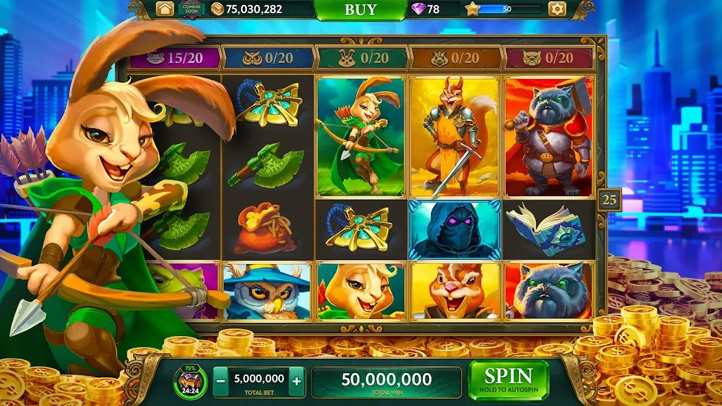 Скачать ARK Casino - Vegas Slots Game [MOD: безлимитные фишки и джекпоты] на телефон — скриншот 2