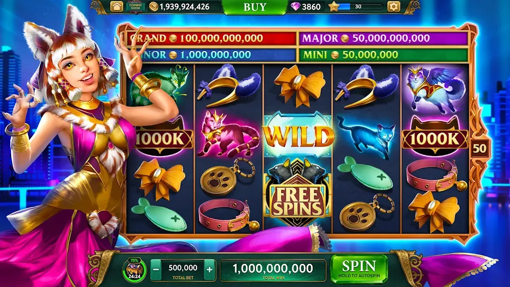 Скачать ARK Casino - Vegas Slots Game [MOD: безлимитные фишки и джекпоты] на телефон — скриншот 4