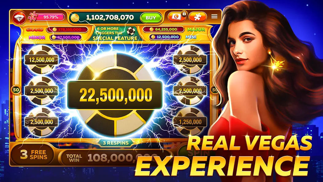 Infinity Slots - Casino Games [MOD: безлимитные монеты и бонусы] последняя версия — скриншот 1