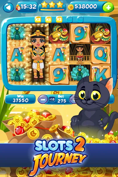 Slots Journey 2: Vegas Casino [MOD: безлимитные монеты и бонусы] — Скачать бесплатно (APK) — скриншот 1