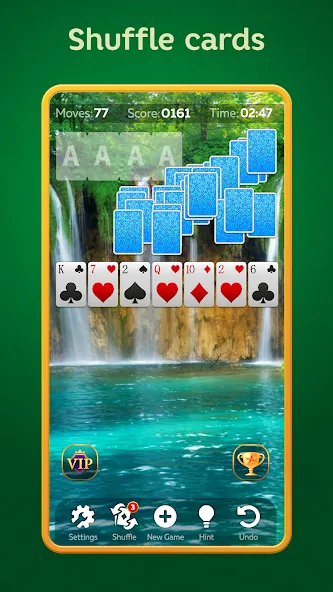 Solitaire Play - Card Klondike [MOD: без рекламы и безлимитные подсказки] на Андроид — скриншот 2