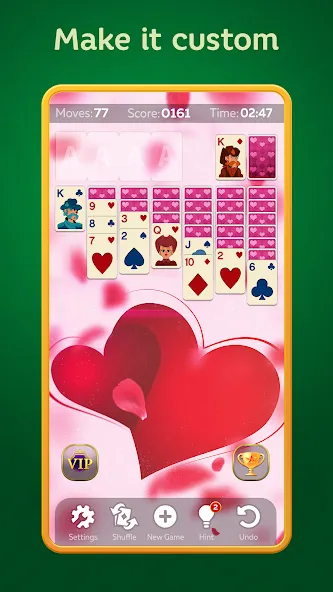 Solitaire Play - Card Klondike [MOD: без рекламы и безлимитные подсказки] на Андроид — скриншот 3