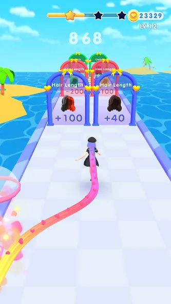 Скачать Dancing Hair [MOD: разблокированы все уровни и скины] — скриншот 2