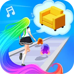 Скачать Dancing Hair [MOD: разблокированы все уровни и скины]