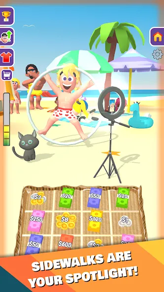 Взломанная Street Life: Merge Tap Clicker [MOD: безлимитные деньги и энергия] на Андроид — скриншот 5