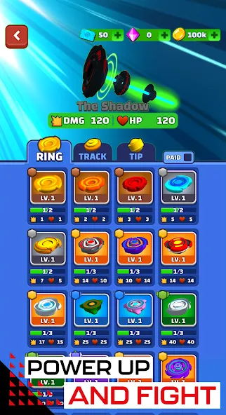 Скачать Spinner Fighter Arena [MOD: безлимитные монеты и все бойцы] — скриншот 3