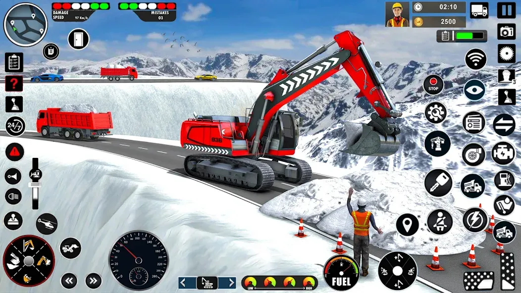 Скачать Excavator Simulator Crane Game [MOD: безлимитные деньги и топливо] — скриншот 2