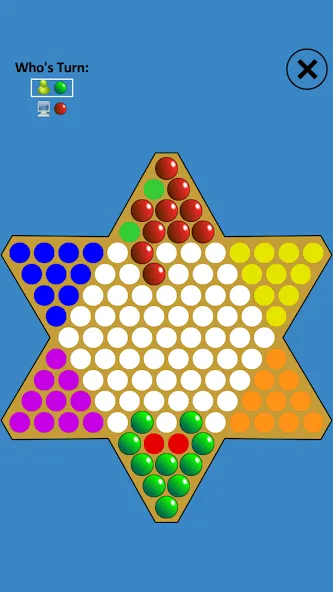 Взломанная Chinese Checkers Touch [MOD: улучшенная версия с новыми функциями] на Андроид — скриншот 1