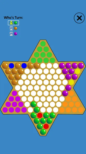 Взломанная Chinese Checkers Touch [MOD: улучшенная версия с новыми функциями] на Андроид — скриншот 2