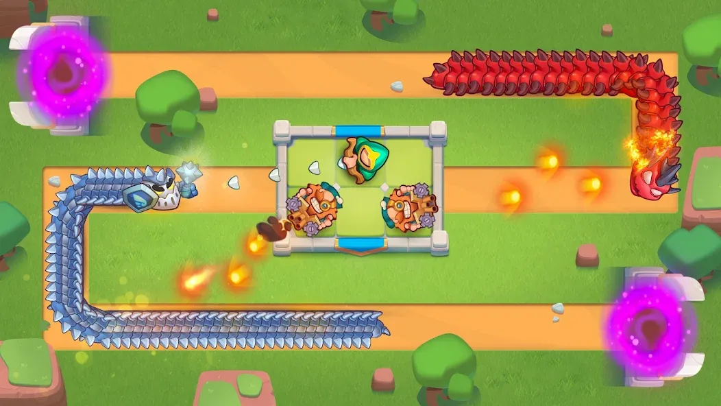 Скачать Rush Royale: Tower Defense TD [MOD: безлимитные ресурсы и усиленные башни] на телефон — скриншот 3