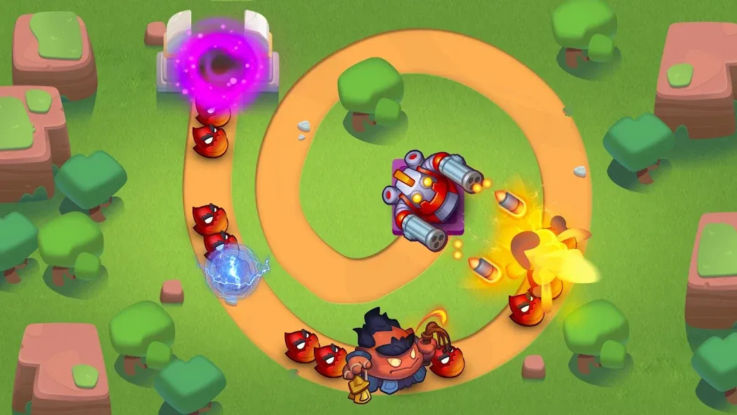 Скачать Rush Royale: Tower Defense TD [MOD: безлимитные ресурсы и усиленные башни] на телефон — скриншот 5