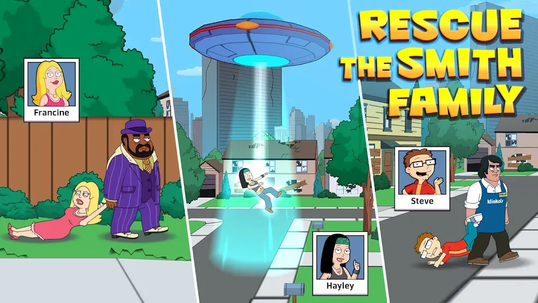 Взломанная American Dad! Apocalypse Soon! [MOD: безлимитные ресурсы и ускоренное развитие] на Андроид — скриншот 5