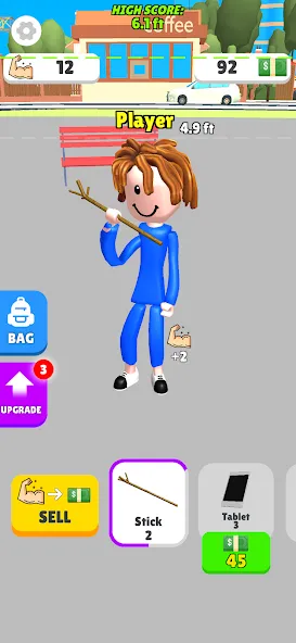 Lifting Hero [MOD: много силы и быстрый прогресс] (Бесплатно / APK) — скриншот 1