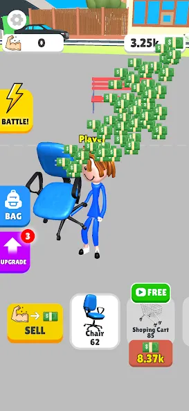 Lifting Hero [MOD: много силы и быстрый прогресс] (Бесплатно / APK) — скриншот 4
