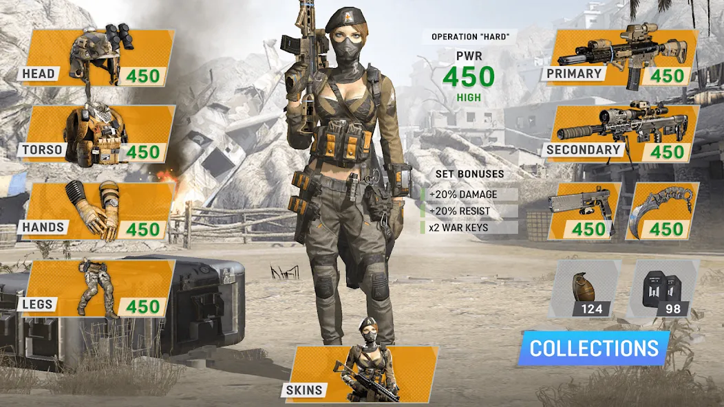 Скачать Warface GO: FPS shooting games [MOD: много денег и открыто всё] — скриншот 3