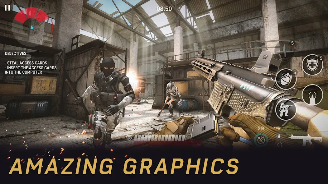 Скачать Warface GO: FPS shooting games [MOD: много денег и открыто всё] — скриншот 5