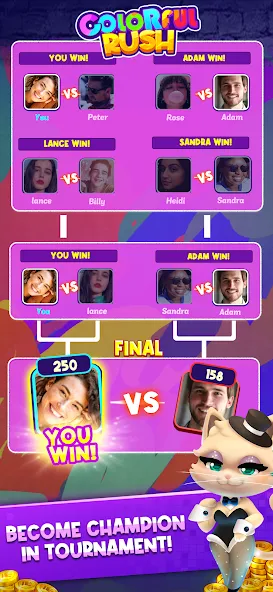 Скачать Match Club : PvP Match3 [MOD: безлимитные монеты и бустеры] — скриншот 1