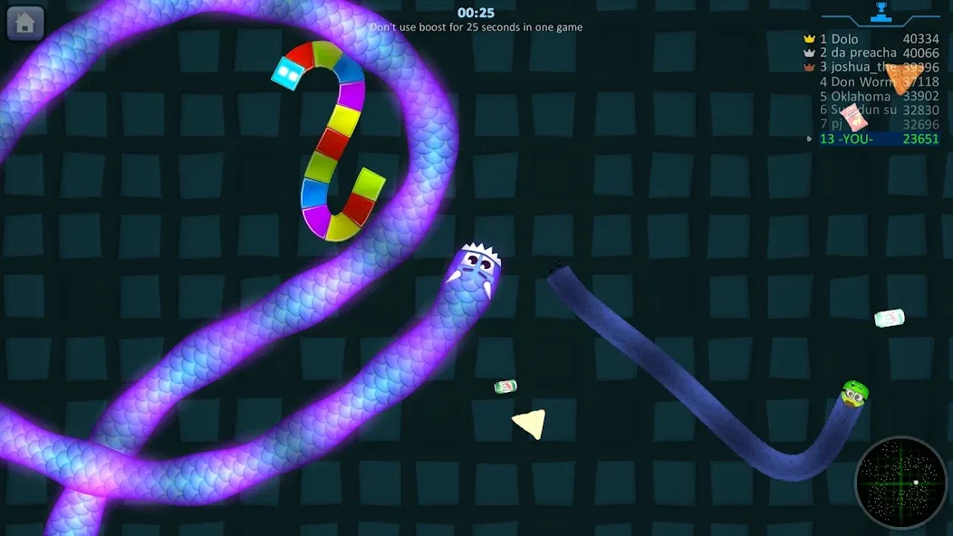Snake Hunt: Worm io Games Zone [MOD: безлимитные деньги и усиленные бонусы] последняя версия — скриншот 1