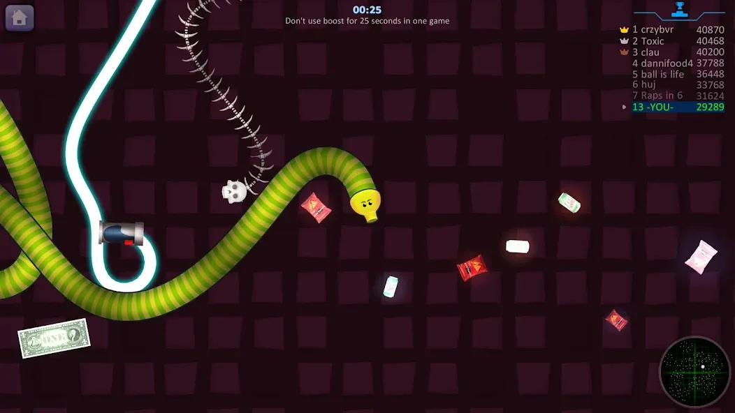Snake Hunt: Worm io Games Zone [MOD: безлимитные деньги и усиленные бонусы] последняя версия — скриншот 5