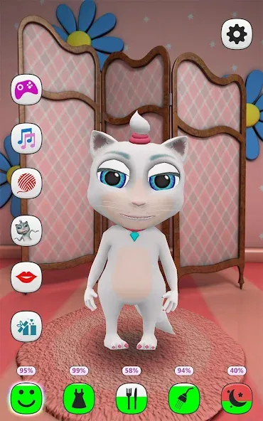 My Talking Kitty Cat [MOD: много денег и все предметы] последняя версия — скриншот 1