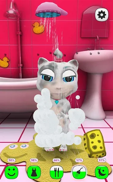 My Talking Kitty Cat [MOD: много денег и все предметы] последняя версия — скриншот 2