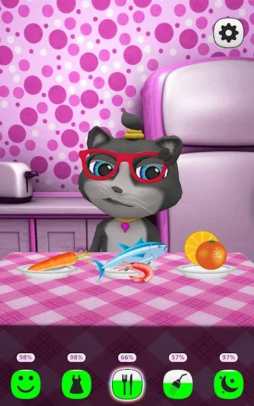 My Talking Kitty Cat [MOD: много денег и все предметы] последняя версия — скриншот 3