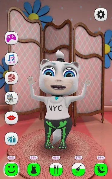 My Talking Kitty Cat [MOD: много денег и все предметы] последняя версия — скриншот 5