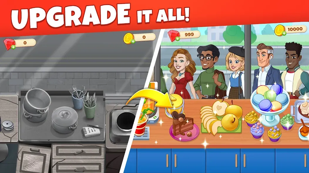 Cooking Diary® Restaurant Game [MOD: безлимитные монеты и ресурсы] на Андроид — скриншот 5
