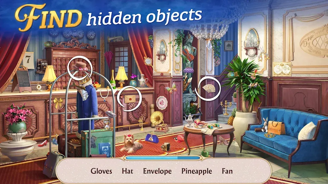Скачать Seekers Notes: Hidden Objects [MOD: безлимитные подсказки и энергия] — скриншот 1