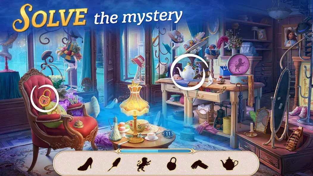 Скачать Seekers Notes: Hidden Objects [MOD: безлимитные подсказки и энергия] — скриншот 2