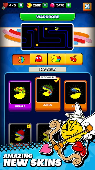 Взломанная PAC-MAN [MOD: бесконечные жизни и усиленные бонусы] на Андроид — скриншот 4