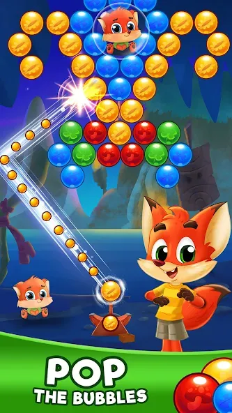 Взломанная Bubble Friends Bubble Shooter [MOD: безлимитные монеты и жизни] на Андроид — скриншот 1