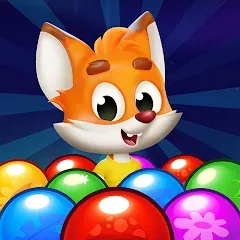 Взломанная Bubble Friends Bubble Shooter [MOD: безлимитные монеты и жизни] на Андроид