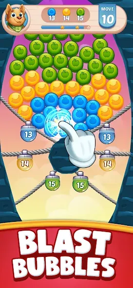 Farm Blast - Merge & Pop [MOD: безлимитные деньги и ходы] — Скачать бесплатно (APK) — скриншот 2
