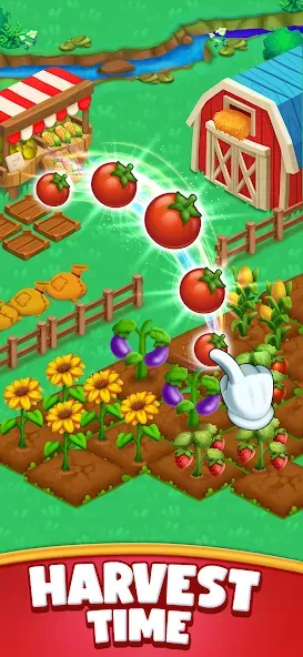 Farm Blast - Merge & Pop [MOD: безлимитные деньги и ходы] — Скачать бесплатно (APK) — скриншот 5