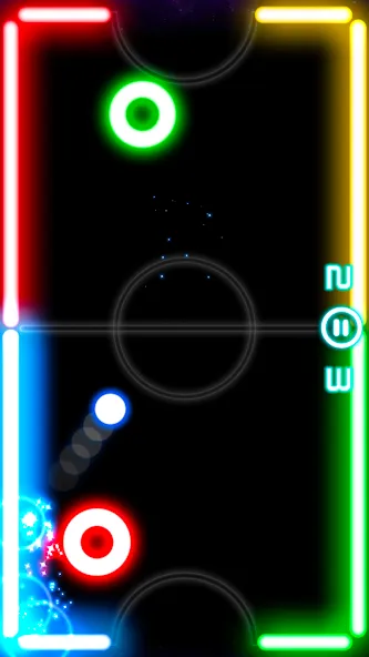 Glow Hockey [MOD: неограниченные шайбы и все столы открыты] — Скачать бесплатно (APK) — скриншот 1