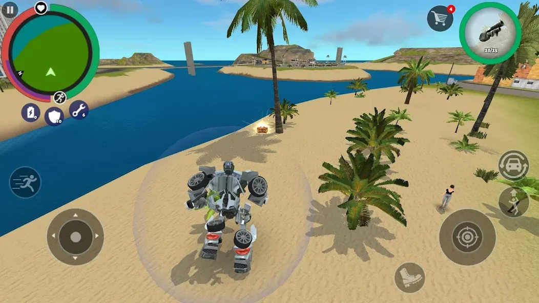 Robot Car [MOD: безлимитные деньги и усиленные машины] на Андроид — скриншот 4