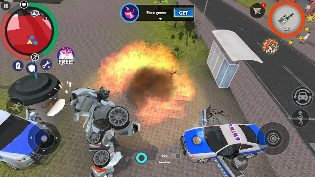 Robot Car [MOD: безлимитные деньги и усиленные машины] на Андроид — скриншот 5