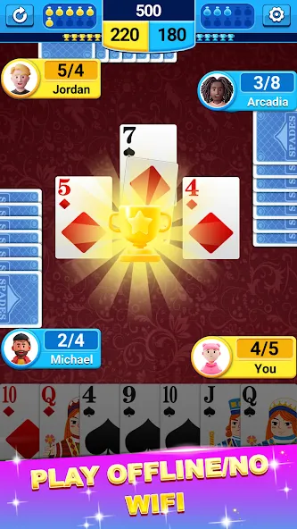 Spades [MOD: безлимитные монеты и подсказки] (Бесплатно / APK) — скриншот 4
