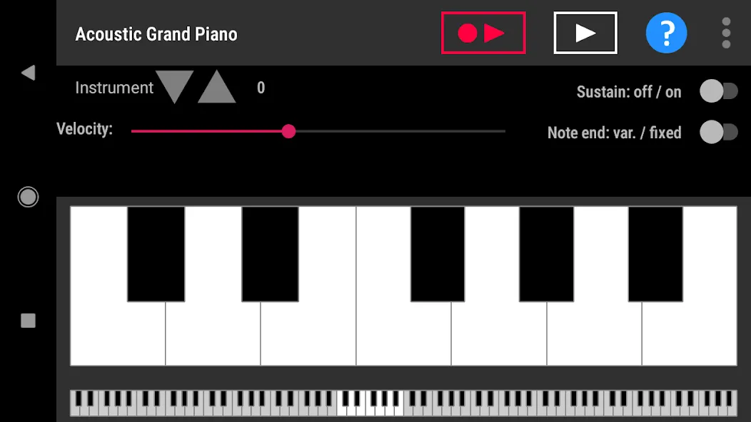 Взломанная Simple piano with recorder [MOD: открыты все инструменты и ноты] на Андроид — скриншот 4