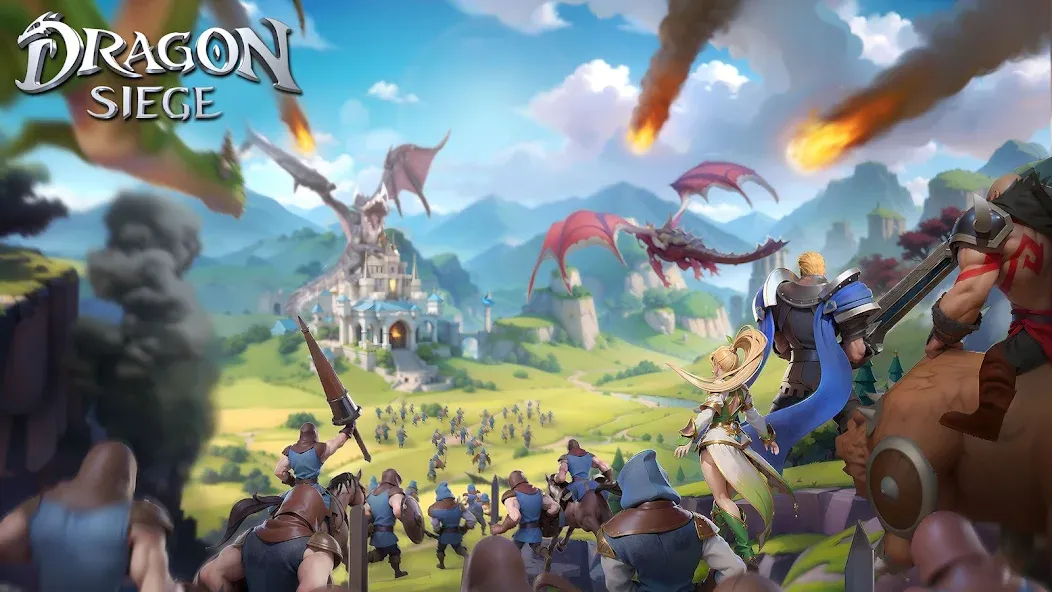 Dragon Siege: Kingdom Conquest [MOD: безлимитные ресурсы и усиленные драконы] (Бесплатно / APK) — скриншот 1