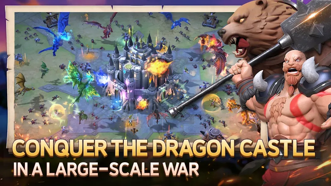 Dragon Siege: Kingdom Conquest [MOD: безлимитные ресурсы и усиленные драконы] (Бесплатно / APK) — скриншот 2