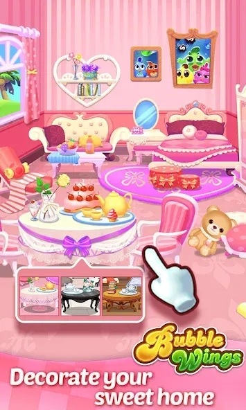 Bubble Wings: bubble shooter [MOD: безлимитные жизни и монеты] — Скачать бесплатно (APK) — скриншот 3
