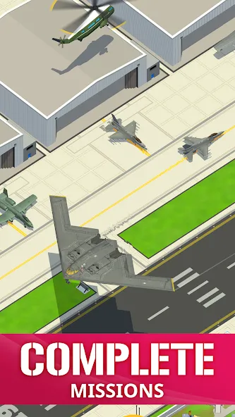 Idle Air Force Base [MOD: много денег и все улучшения] последняя версия — скриншот 5