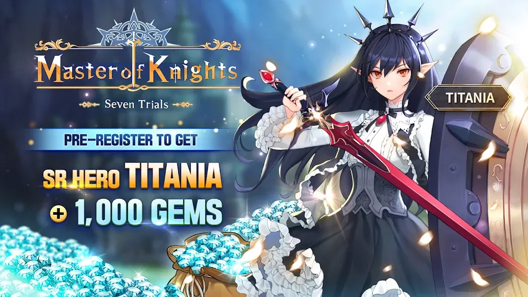 Master of Knights- Tactics RPG [MOD: безлимитные ресурсы и энергия] на Андроид — скриншот 1