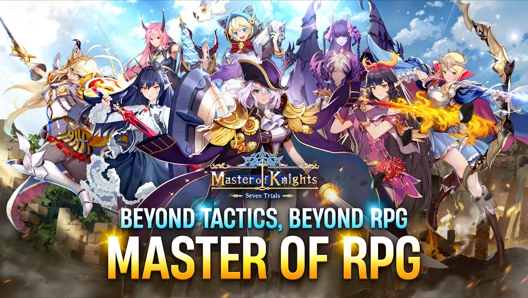 Master of Knights- Tactics RPG [MOD: безлимитные ресурсы и энергия] на Андроид — скриншот 3