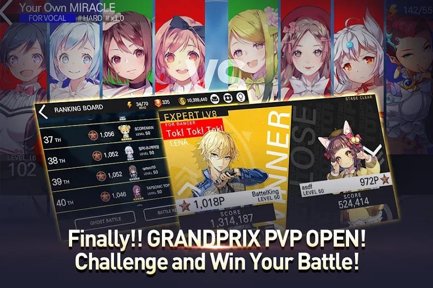 TAPSONIC TOP -Music Grand prix [MOD: безлимитные деньги и все песни открыты] (Бесплатно / APK) — скриншот 4