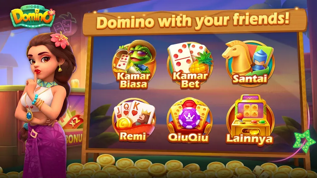Скачать взлом Higgs Domino Island [MOD: безлимитные фишки и монеты] — скриншот 1