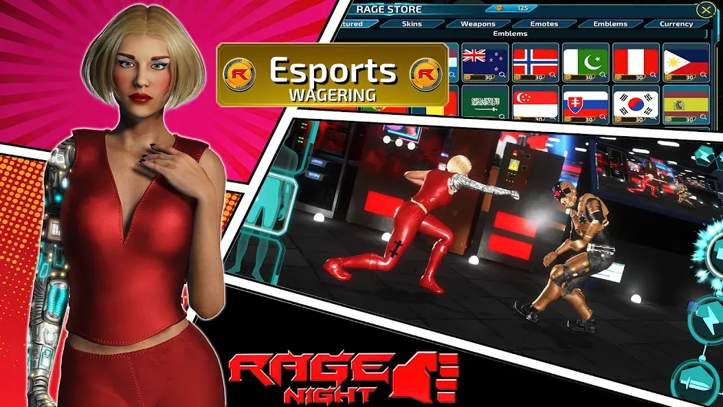 Скачать Rage Night [MOD: безлимитные патроны и здоровье] на телефон — скриншот 2